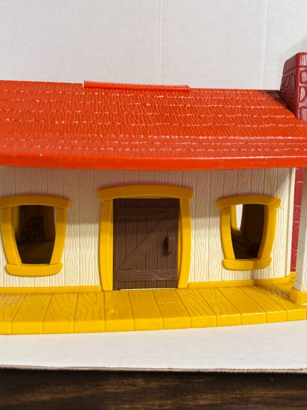 Vintage 1974 Romper Room Weebles West Playset Western Town Ranch House